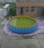 Piscines hors sol personnalisées, grandes piscines spa avec anneau structurel rond en PVC gonflable pour enfants et adultes