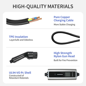 Estación de <span class=keywords><strong>Carga</strong></span> Portátil Rápida para Vehículos Eléctricos de 7KW 32A, Nueva, con Clasificación IP65, Cable de 5M, Puerto de <span class=keywords><strong>Carga</strong></span> Tipo 1 - Product Image 2