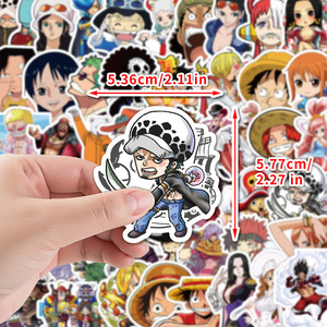 Nuovo Set di 50 Adesivi <span class=keywords><strong>Anime</strong></span> Giapponesi di Luffy One Piece Gear 5 - Product Image 2