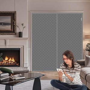 <span class=keywords><strong>Rideau</strong></span> de <span class=keywords><strong>porte</strong></span> isolant <span class=keywords><strong>thermique</strong></span> 72 pouces x 80 pouces, tissu Oxford matelassé, rembourrage en coton épais, couverture <span class=keywords><strong>d</strong></span>'hiver pour portes de patio avant - Product Image 6