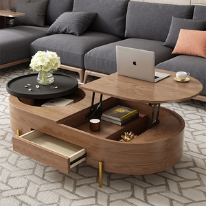 Neues Design Moderner Tisch Tee tisch Set mit kleinem Hocker Wohnzimmer möbel Couch tisch - Product Image 2