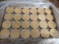 Tapas de rosca de 97 mm con cuello 89/400, tapa de madera de fresno biodegradable, marca ODM para tarros de crema, cierres y tapas de botellas premium