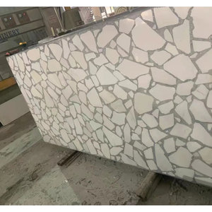 Allées intérieures <span class=keywords><strong>de</strong></span> complexe commercial, <span class=keywords><strong>carreaux</strong></span> <span class=keywords><strong>de</strong></span> sol en mosaïque <span class=keywords><strong>de</strong></span> marbre, <span class=keywords><strong>carreaux</strong></span> <span class=keywords><strong>de</strong></span> sol commerciaux, <span class=keywords><strong>carreaux</strong></span> <span class=keywords><strong>de</strong></span> terrazzo blancs - Product Image 1