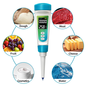 Compteur de <span class=keywords><strong>pH</strong></span> Portable Haute Qualité 2025 pour Mesurer la Pâte, le Pain, le Fromage, les Liquides, les Fruits, la <span class=keywords><strong>Viande</strong></span> - Product Image 1