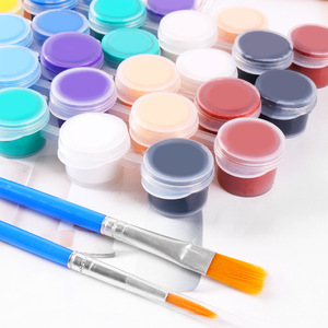 Suministros DE ARTE No tóxico 12 colores Mini juego de <span class=keywords><strong>pintura</strong></span> acrílica Tiras de <span class=keywords><strong>pintura</strong></span> acrílica lavables para niños Adultos <span class=keywords><strong>Pintura</strong></span> artística y artesanal - Product Image 4