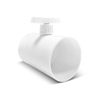 Nouvelle vanne de retenue ronde en plastique pour conduit, vanne d'air manuelle pour ventilateur d'extraction de salle de bain en PVC