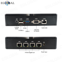 EGLOBAL shenzhen mini pc 4 puertos LAN J1900 procesador quad core Router thin pc cliente x86