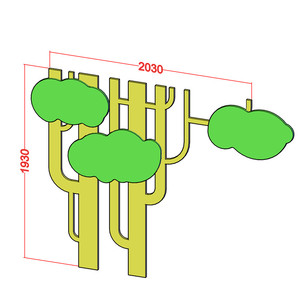 Adesivi Murali Moderni a Tema Foresta Chiquitos, Decorazioni in Legno per Casa, Ufficio, Asilo, Montessori, <span class=keywords><strong>Scuola</strong></span> Materna, Aula, Mensa - Product Image 6
