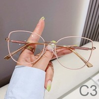 2024 Gafas con marco de metal unisex lente de computadora gafas ópticas marcos de hombres gafas ópticas