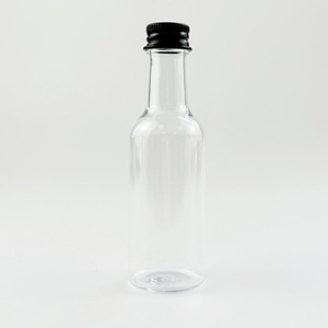 Pet <b>Plastic</b> <b>Bottle</b> 50Ml Screw Cap For Beverage Packaging Round Shape Silver Gold Black Aluminum Cap - Product Image 2