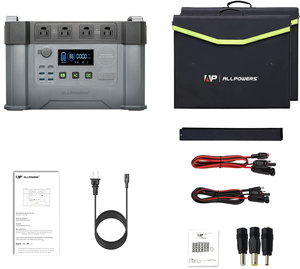 สถานีไฟฟ้าพกพา ALLPOWERS 2000w พร้อมพอร์ตเชื่อมต่อ แบตเตอรี่สำหรับใช้งานกลางแจ้งสำหรับตั้งแคมป์ สถานีพลังงานแสงอาทิตย์ - Product Image 6