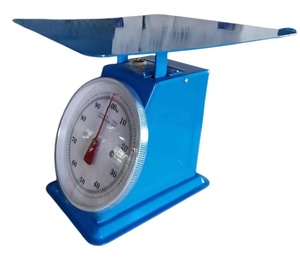 Veidt 100kg <b>Mechanical</b> Household Food Tray <b>Scale</b> Old-Style Plate Commercial Spring Small Table Round ZZDP-205-100kg Stainless - Product Image 2