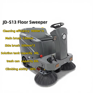 新型骑乘式电动扫地机，带自走式48V电池，适用于工厂道路、农场和街道使用 - Product Image 4