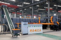 Four de carbonisation rotatif continu sans fumée pour la fabrication de charbon de bois à partir de coques de riz et de noix de coco (biomasse)