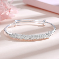 Bracelet jonc en argent massif filigrané de haute qualité RFJEWEL en forme de paon et de phénix pour femmes, idéal comme cadeau de Saint-Valentin