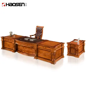 Haosen Rafflo 0818, сделанная на заказ модная мебель из ореха, офисный стол руководителя, стол руководителя