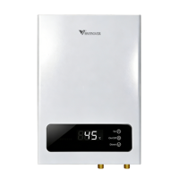 Chauffe-eau électrique instantané sans réservoir 220V 18kW haute performance pour salle de bain, économie d'énergie, commande tactile LED, usage domestique et hôtelier
