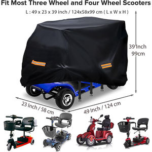 Водонепроницаемый водонепроницаемый чехол для трехколесного скутера с отражающими полосками - Product Image 2