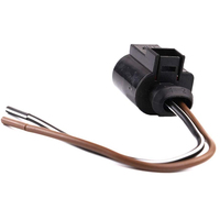 Colokan konektor klakson listrik tahan air 2 PIN untuk colokan klakson listrik Skoda VW Audi 4d0972002