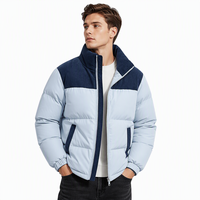 Blouson d'hiver unisexe en velours côtelé à col montant, coupe ample, respirant, écologique, coupe-vent, rembourré en polyester, grandes tailles