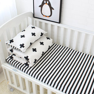 Couleur unie bio 100% coton doux <span class=keywords><strong>garçon</strong></span> fille bébé couverture <span class=keywords><strong>couette</strong></span> <span class=keywords><strong>housse</strong></span> <span class=keywords><strong>de</strong></span> coussin 3 pièces ensemble <span class=keywords><strong>de</strong></span> literie <span class=keywords><strong>de</strong></span> lit - Product Image 5