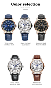 Reloj de Cuarzo para Hombre con Logotipo Personalizado, Esfera Romana Retro, Calendario, Correa de Cuero, de Lujo, 3ATM - Product Image 2
