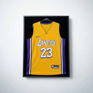 Cadre <span class=keywords><strong>de</strong></span> présentation et <span class=keywords><strong>de</strong></span> rangement personnalisé en usine pour maillots <span class=keywords><strong>de</strong></span> football, basketball, et maillots <span class=keywords><strong>de</strong></span> stars <span class=keywords><strong>NBA</strong></span> - Product Image 1