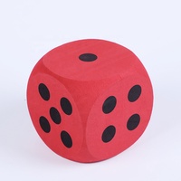 Dés géants personnalisés en mousse EVA, forme carrée, sérigraphiés, durables, écologiques, pour jeux et exercices, avec logo et couleur personnalisables
