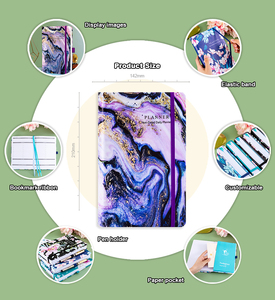 Nhà Máy giá bán buôn kế hoạch tùy chỉnh Bìa Cứng PU da Bìa A5 hàng ngày chương trình nghị sự Túi kế hoạch Tạp Chí Nhật Ký máy tính xách tay - Product Image 2