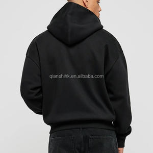 Custom Zip up <b>Bulk</b> Baggy Hoodies for Men Streetwear Oversize 100% Cotton Boxy Cropped Zip up Hoodie Manufacturers - Product Image 4