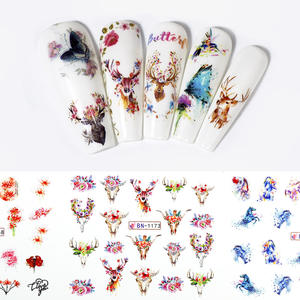 <span class=keywords><strong>All</strong></span>'ingrosso 12 pz/foglio colorato realistico fiore farfalla Nail Art trasferimento <span class=keywords><strong>acqua</strong></span> avvolgente decorazione Nail Sticker <span class=keywords><strong>per</strong></span> salone di bellezza - Product Image 5