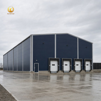 Almacén de Estructura de Acero Personalizado, Panel Sándwich Aislado, Hermético al Agua, para Almacenamiento Industrial, Centro de Distribución, Taller