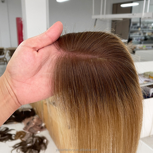 Topper de Cabello Humano Liso con Línea de Cabello Pre-Desplumada, Cierre Frontal de Encaje HD Ultrafino, Pieza de Cabello Natural Invisible - Product Image 3