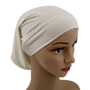 Bonnet en coton sous l'écharpe <span class=keywords><strong>chapeau</strong></span> couvre-chef en coton intérieur musulman intérieur hijabs casquette turban pour femmes - Product Image 1