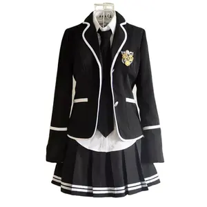 Uniforme escolar personalizado de alta calidad para niñas, uniforme escolar coreano