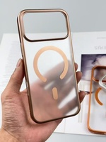 Coque de téléphone de charge sans fil semi-transparente pour iphone 17 Pro Max couverture de téléphone anti-chute respectueuse de la peau