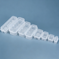 Boîte de protection transparente rectangulaire en PP lavable pour l'emballage de bouteilles