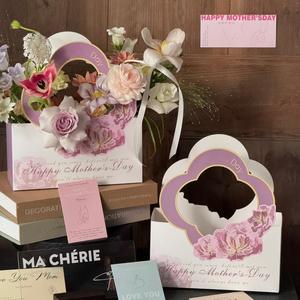 Joywood Caja de Arreglo Floral de Cartulina Blanca Impermeable con Revestimiento para Exhibición de Floristería - Product Image 4