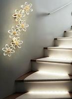 Applique murale moderne à LED avec prisme en verre K9, idéale pour les couloirs de chambre à coucher