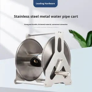 Support de rangement portable pour tuyau <span class=keywords><strong>d</strong></span>'<span class=keywords><strong>arrosage</strong></span> de fleurs, de lavage de voiture, en acier inoxydable/cuivre/alliage <span class=keywords><strong>d</strong></span>'aluminium, grande taille, utilisation à la ferme - Product Image 4