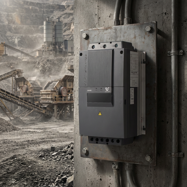 Soft Starter with RS485 Modbus Communication Three-Phase 400V 18A 7.5KW 10HP Motor Controller 50/60Hz IP20 Protection