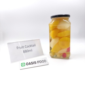 Özel Marka Yeşil Göl Konserve Karışık Meyve Kokteyli Şeftali Ananas Kiraz Armut ve Greyfurt Şurubu ile - 3 Yıl Raf Ömrü 3000g - Product Image 4