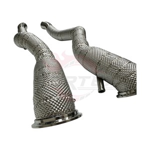 Tubo de Escape Largo Vortex de Acero Inoxidable 304 con Acabado Espejo de 1.5 mm para Ferrari F12 6.3L V12 2012-2017 con Protección Térmica de Alto Rendimiento - Product Image 5