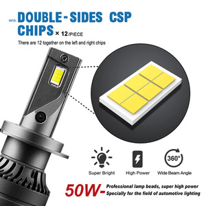 H4 <b>LED</b> <b>Headlights</b> 30000 Lm 65W Blade Style Auto Lighting Universal Fit - Product Image 2