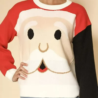 Benutzer definiertes Logo Winter Rundhals ausschnitt Casual Design Sweater Sweater Jacquard Pattern Weihnachten Custom Strick pullover