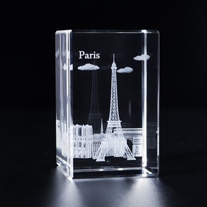 Cubo <span class=keywords><strong>de</strong></span> Cristal Grabado con Láser 3D, Adorno <span class=keywords><strong>de</strong></span> Lugares Emblemáticos Mundiales, <span class=keywords><strong>Londres</strong></span>, París, Nueva York, Sídney, Recuerdo, Artesanía <span class=keywords><strong>de</strong></span> Cristal, Regalo - Product Image 5