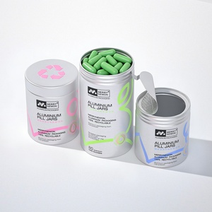 Boîte à pilules en aluminium de qualité alimentaire Merrynewon pour capsules de pilules, impression sérigraphique, boîte en aluminium avec film à ouverture facile - Product Image 5