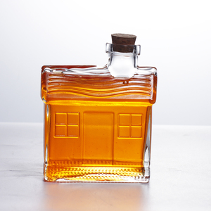 <span class=keywords><strong>Prix</strong></span> fabricant, vente en gros, logo personnalisé en relief, mini bouteille en verre pour <span class=keywords><strong>alcool</strong></span>, 200 ml, 20 cl, bouteille en verre pour gin, whisky, vin - Product Image 3