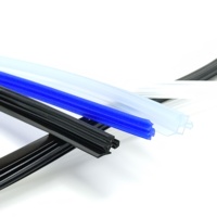 Bande de silicone extrudée personnalisée en U pour profilé d'étanchéité en caoutchouc pour portes de douche en verre Service de coupe de fenêtres