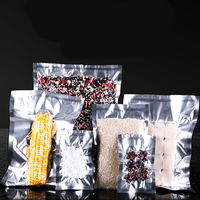 Sac d'emballage sous vide imprimé en gravure laminé argenté métallisé avec film transparent à l'avant pour le stockage alimentaire à long terme